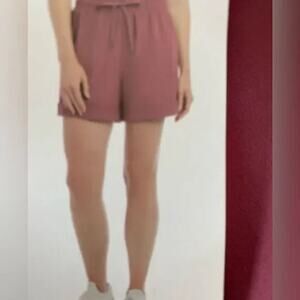 Danskin Women’s Woven Paperbag Short, Purple, L